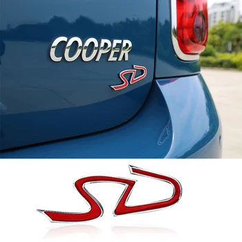 Araba Metal dekorasyon çıkartmaları Dizel Baskı Logosu SD Mektup BMW MINI COOPER İçin F54 F55 56 F60 Araba modifikasyon Aksesuarları