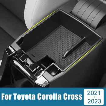 Araba Styling Aksesuarları Toyota Corolla Cross İçin XG10 2021 2022 2023 Hibrid Merkezi Kol Dayama saklama kutusu Organizatör Tutucu Tepsi