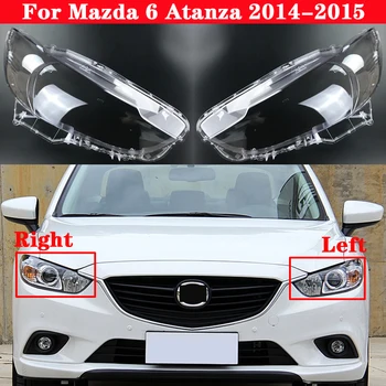 Araba Ön Far Kapağı Mazda 6 Atenza 2014-2016 İçin Far Abajur Lamba Kapağı Kafa lamba ışığı cam Lens Kabuk Kapakları