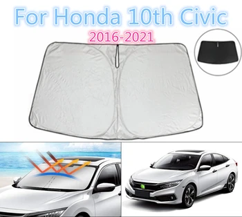 Araç ön camı Güneşlik Ön Pencere Güneş Gölge Siperliği Kapak UV Işını Koruyucu Honda CİVİC 2016 2017 2018 2019 2020 Aksesuarları