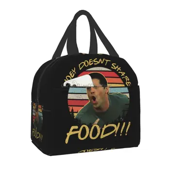 Arkadaşlar Tv Gösterisi Yalıtımlı Öğle Yemeği Çantaları Kadınlar için Komik Joey Meme Taşınabilir Termal Soğutucu Gıda yemek kabı Okul Piknik saklama çantası