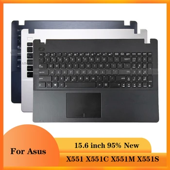 Asus X551 X551C X551M X551S Laptop Palmrest Üst Durumda ABD Klavye İle Siyah Beyaz