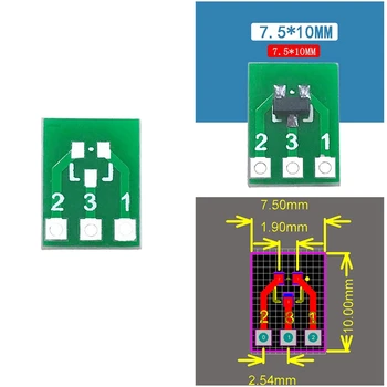 AT14 SOT23 SOT23-3 Dönüş SIP3 Çift Taraflı SMD Dönüş DIP SIP3 Adaptörü Dönüştürücü Plaka SOT SIP IC Soket PCB kartı DIY Kiti