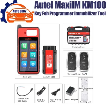 Autel MaxiİM KM100 Anahtarlık Programcı Immobilizer Aracı Kiti Anahtar Programlama Ücretsiz Güncelleme PK IM508 IM608 autel maxiim km100E