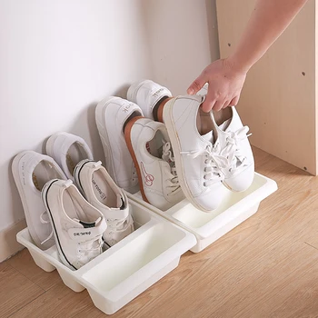 Ayakkabı Kutusu Yaratıcı Dik Ayakkabı saklama kutusu plastik organizatör Toz Geçirmez Ayakkabı Tutucu Ayakkabı depolama dolabı Ayakkabı Standı Ev için