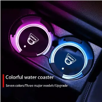 Aydınlık Araba Su fincan altlığı Tutucu 7 Renkli USB Şarj Led atmosfer ışığı KİA K2 K3 K5 K9 Sorento Sportage Xceed Rio