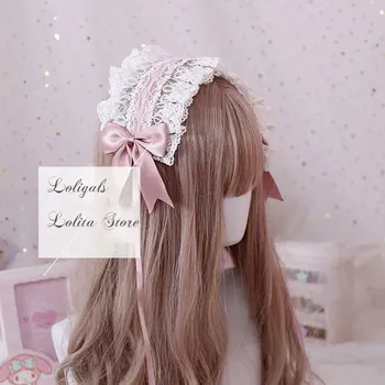 Aşk Tanrıçası ~ Tatlı Lolita Kafa Bandı Ruffled Dantel Hairband ile Klip