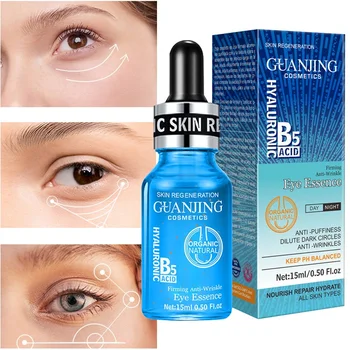 B5 Koyu Halkaları Çıkarmak Göz Serumu Hyaluronik Asit Anti Şişlik Özü Nemlendirici Anti Aging Parlatıcı Gözler Cilt Bakımı 15 ml