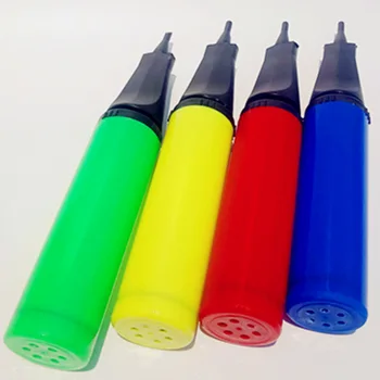 Balon lastik Pompası El İtme Pedalı lastik pompası Balon Parçaları Şişirme Teneke Kutu Plastik Renk Şeker Renk Pompası