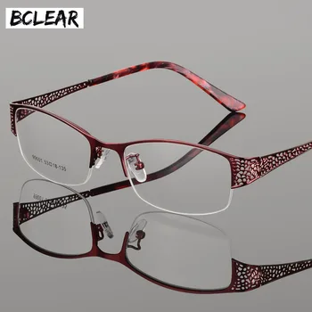 BCLEAR 2021 Yeni Varış Yüksek dereceli Metal Ultra hafif Miyopi Presbiyopi Zarif gözlük çerçeveleri Kadınlar için Reçete Gözlük
