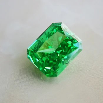 Bestseller Yaratıcı Radyant kesim sadece parlak yeşil parlayan taş yüzük bilezik mücevher seti takı