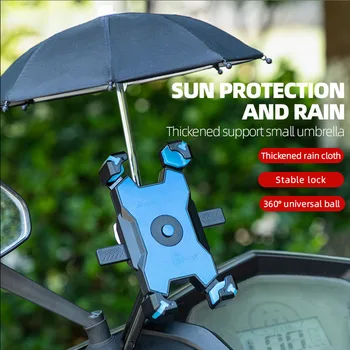 Bisiklet Cep telefon tutucu Elektrikli Araba Motosiklet Telefon Desteği Standı Binici Navigasyon Tutucu Önlemek Şemsiye
