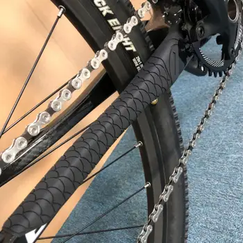 Bisiklet iskeleti Sticker Anti Scratch Koruyucu MTB Yol Bisiklet Kaymaz Etiket Çerçeve Zincir Guard koruma kapağı Bisiklet Aksesuarları