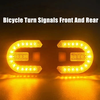 Bisiklet kablosuz uzaktan kumanda dönüş sinyali arka lambası su geçirmez LED ön arka ışık Usb şarj edilebilir dağ bisikleti bisiklet ışık