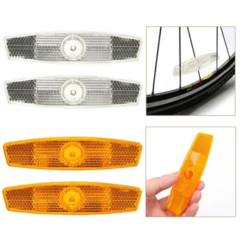 Bisiklet reflektör Konuştu 4 adet dağ bisikleti balık şeklinde çelik jant reflektörler Konuştu bisiklet jant yansıtıcı ışık bisiklet parçaları