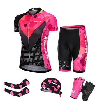Bisiklet Takımı kadın Kıyafeti Takım Elbise Mtb Bisiklet Jersey Giyim 5D Jel Ped Seti Yaz dağ bisikleti Giyim kadın Giyim Ücretsiz