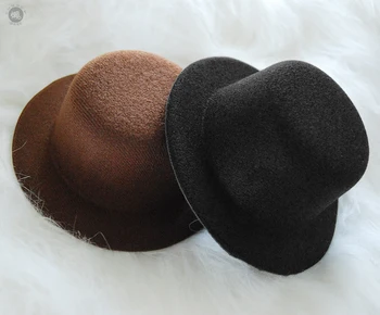 BJD bebek şapka için uygundur 1/3 1/4 boyutu günlük rahat şapka aksesuarları siyah ve kahverengi moda şapka bebek aksesuarları