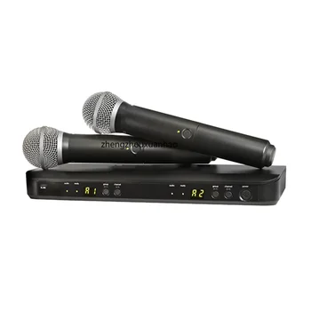 BLX8 BLX288 Beta58a Karaoke Sahne Performansı Çift Kanallı Vokal Mikrofon Kablosuz Mikrofon BLX288 / PG58 Shure