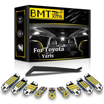 BMTxms Canbus Araç LED İç İşık Kiti Toyota Yaris 2005 İçin 2006 2007 2008 2010 2012 2013 2014-2020 Sedan Aksesuarları