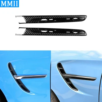 BMW için M3 F80 2014-2018 M4 F82 F83 2014-2020 Yedek Karbon Fiber Yan Çamurluk Hava Firar Akış Trim Şerit Güçlendirme Aksesuarları
