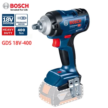 Bosch Orijinal GDS18V - 400 Elektrikli Akülü Darbe Anahtarı Profesyonel 18V 400N.m Fırçasız Anahtarı Güç Araçları Pil Olmadan