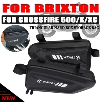 Brixton Crossfire için 500 X XC 500X 125XS 125 H Aksesuarlar Sabit Depolama Alet Çantası su Geçirmez Üçgen Yan Çanta Kabuk Motosiklet 