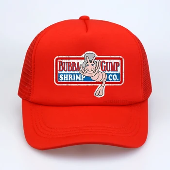 Bubba Gump Beyzbol Şapkası Karides A. Ş. baskı Şapka Orman Gump Kostüm Şapka Karides Şapka Pamuk Örgü Nefes Kap