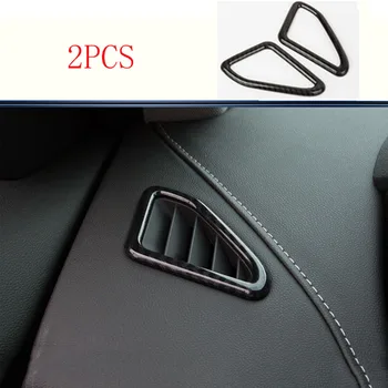 Cadillac ATS İçin Fit 2013-2019 ABS Karbon fiber Bak dashboard hava çıkışları vent kapak trim 2 adet