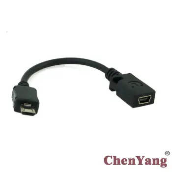 CYDZZihan Mini USB 5pin Dişi mikro USB 5pin Erkek veri şarj kablosu 10cm