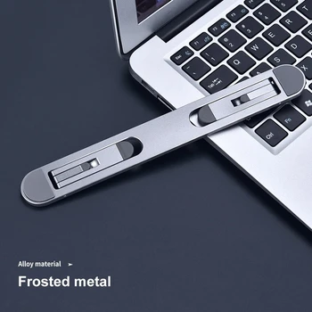 Dayanıklı laptop standı Desteği Dizüstü Tablet Aksesuarları Macbook Pro Standı Mini Katlanabilir Dizüstü Taşınabilir Tutucu Soğutma Standı