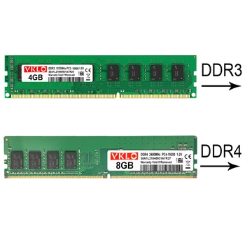 DDR3 DDR4 4 GB 8 GB 16 GB masaüstü bellek Ram Pc4 2133 2400 2666 3200 Mhz 1.2 V Pc3 1066 1333 1600 1.5 V UDIMM Bellek Ddr3 RAM