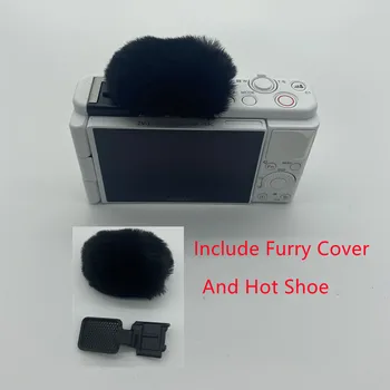 Deat Kedi Kürklü cam Ve sıcak ayakkabı Sony ZV - 1 Vlog Açık Cam Yapay Ve Sıcak Botlar Sony ZVE 10