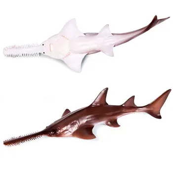 Deniz Sawfish Simülasyon Vahşi Deniz Hayvan Sawfish Plastik Modeli Vahşi statik deniz modeli