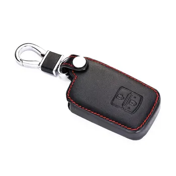 Deri Araba Anahtarı Durum çantası Toyota Auris Camry RAV4 Avalon Yaris Verso 2012-2018 2 Düğmeler Anahtarsız Uzaktan Fob Kapak Çanta