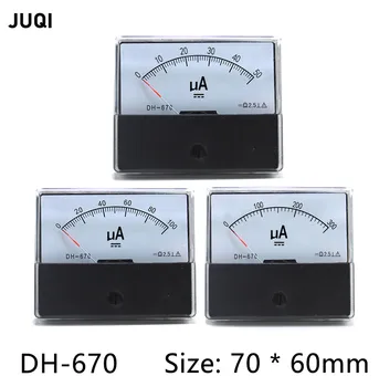 DH - 670 µA Analog Panel İşaretçi tipi DC ampermetre 50UA 100UA 200UA 300UA 500UA DH-670-A mekanik metre ampermetre