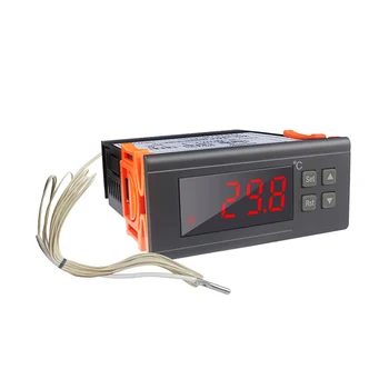 Dijital termostat sıcaklık kumandası AC 220V 30A Termostat Kontrolü-30 ~ 300 Santigrat Kırmızı LED + 2m NTC Sensörü
