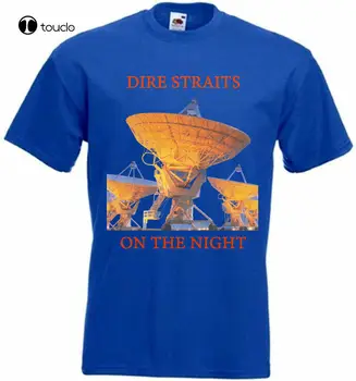 Dire Straits On The Night Tişört Mavi Poster Tüm Bedenler S...3Xl