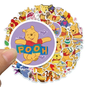 Disney 50 adet sevimli karikatür Winnie the Pooh kendi başına yap çıkartma bilgisayar ipad cep telefonu bavul sticker sticker sticker dekorasyon