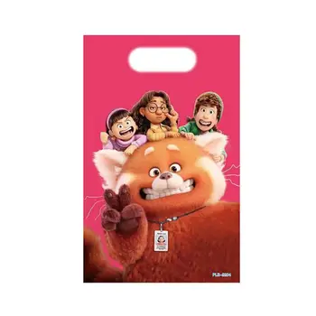 Disney Dönüm Kırmızı çocuk Doğum Günü Partisi hediye çantası Ming Lee Şeker Çantası İnci Filmi Plastik Parti Malzemeleri