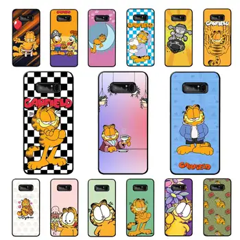Disney Garfield Telefon Kılıfı için Samsung Not 5 7 8 9 10 20 pro artı lite ultra A21 12 02