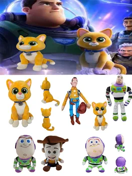 Disney Pixar Buzz Lightyear Sox Kedi Hayvan Dolması peluş oyuncaklar Buzz Lightyear Woody Tracy Bebek Sevimli Mekanik Köpek peluş oyuncaklar