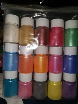 Doğal Mika Tozu-İnci - Şişe başına 10g-Mika Tozu, 54 Renk İnci Tozu Reçine Şişe, pigment Malzemeleri Boya / Sabun