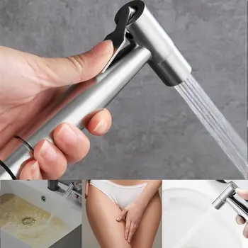 Duş Temiz Vücut Kadın Yıkama püskürtme tabancası Kafa Paslanmaz Çelik Vajina Kızarma Tuvalet Alt Anal Uygulamak Duş Başlığı Bide Seti
