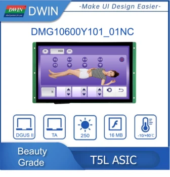 DWIN 10.1 İnç 1024 * 600, 16.7 M Renk, HMI LCD Ekran, Akıllı Modüller, İle/Olmadan Dokunmatik Ekran DMG10600Y101_01N