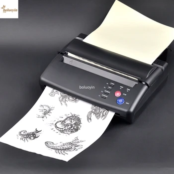 Dövme Transfer Makinesi Kopya Şablon Cihazı Fotokopi Yazıcı Çizim Termal Araçları Dövme Fotoğrafları Transfer Kağıdı Kopya Baskı