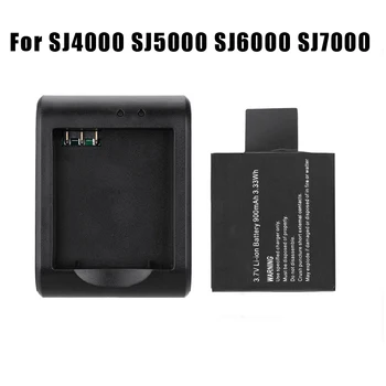EKEN Pil (PG1050 Piller ) + çift USB şarj SJCAM SJ4000 sj8000 sj9000 H9 H9R H8 H8R H8PRO SOOCOO C30 Spor Kamera