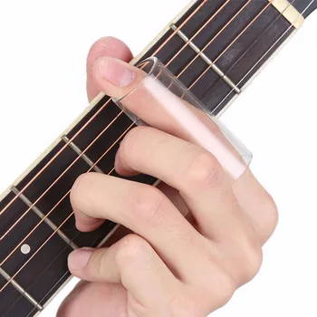 Elektrik gitar teli Slayt Yeni Pleksiglas Parmak Kaymak Guitarra Rahat Tüp Parmak Knuckle 22 * 60mm Parmak Koruyun