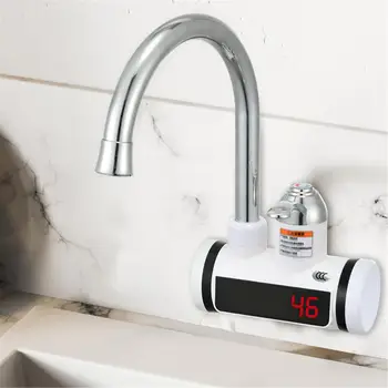 Elektrikli mutfak su ısıtıcı Musluk AB / ABD Plug Tankless Anlık sıcak su ısıtıcı Musluk Mutfak Banyo Malzemeleri