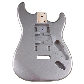 Elektro Gitar Gövdesi St Gitar Gövdesi Metalik Gümüş Renk Gitar Gövdesi Strat ST Elektro Gitar Varil Gitar Aksesuarları