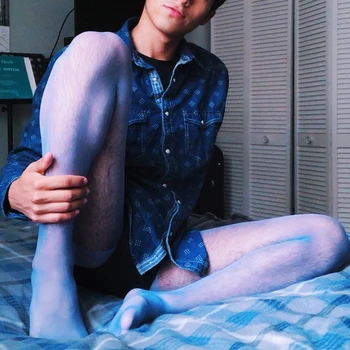 Erkek Külotlu Çorap Erkek arkadaşı Şeffaf Seksi Tayt Ultra İnce Adam Vücut Çorapları Egzotik Giyim İnce Adam için Şeffaf Sissy Elbise